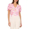 Vince Camuto Floral Tulip Sleeve Top