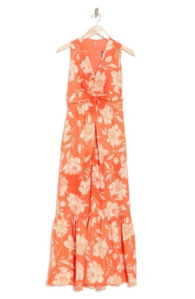 Vince Camuto Womens Floral Long Maxi Dress In Multi