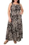 Vince Camuto Floral Wide Strap Maxi Dress