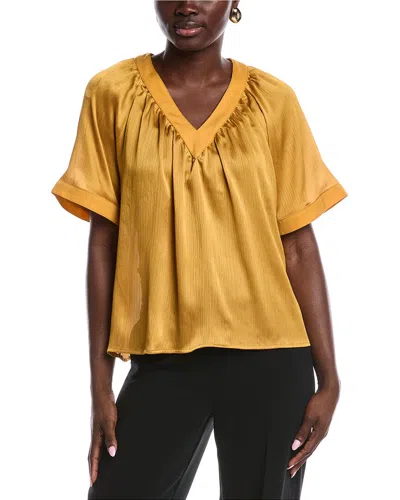 Vince Camuto Flowy Blouse In Yellow