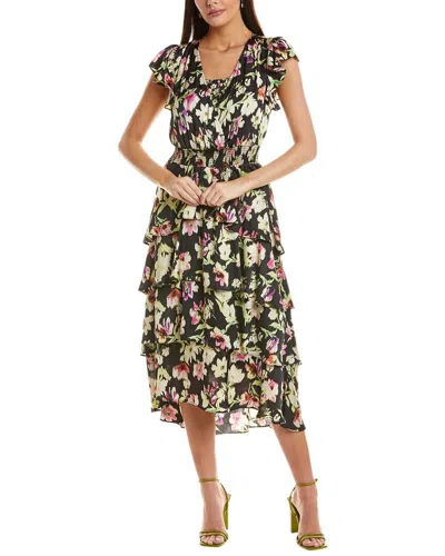 Vince Camuto Flutter Sleeve Surplice Maxi Dress