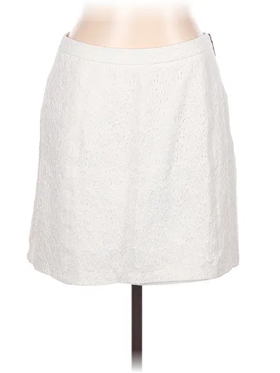 Pre-owned Vince Camuto Formal Skirt In White