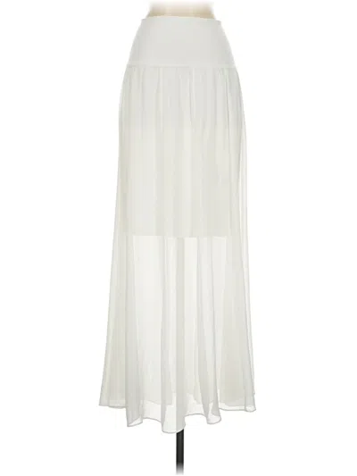 Pre-owned Vince Camuto Formal Skirt In White