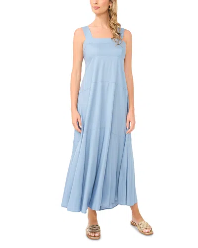 Vince Camuto Four Tier Maxi Dress In Blue