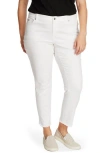 Vince Camuto Plus Size 5 Pocket Frayed Hem Jeans