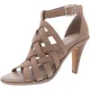 Vince Camuto Frelly Womens Leather Woven Heels