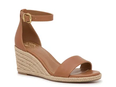 Vince Camuto Frilin Espadrille Wedge Sandal In Brown