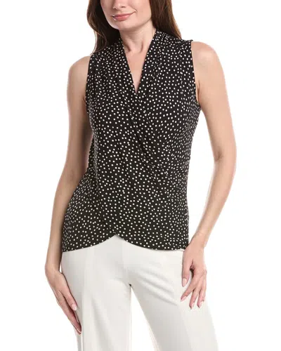 Vince Camuto Front Cross Over Wrap Tank Top In Multi