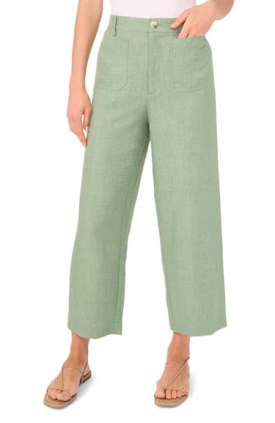 Vince Camuto Cropped Front Pocket Pant In Green