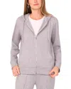 Vince Camuto Zip Front Hoodie In Gray