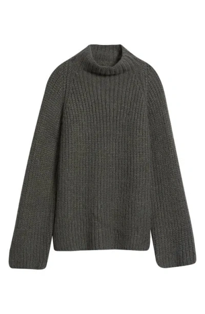 Vince Camuto Funnel Neck Sweater In Green