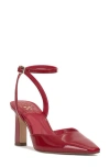 Vince Camuto Galees Ankle Strap Pump In Red