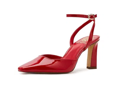 Vince Camuto Galees Ankle Strap Pump In Red