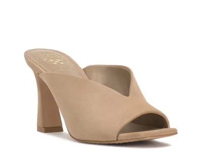 Vince Camuto Galeni Peep Toe High Heel Mules In Neutral