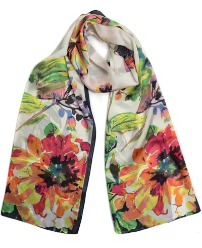 Vince Camuto Garden Blooms Oblong Scarf In Multi