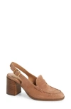 Vince Camuto Gemma Suede Loafer Pump In Spiced Almond Sisued