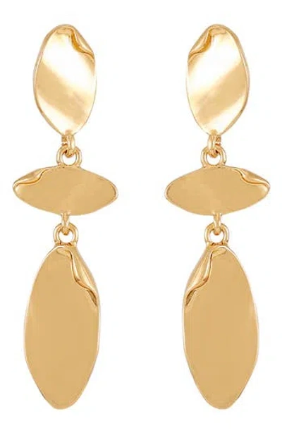 Vince Camuto Geometric Drop Earrings In Gold