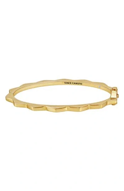 Vince Camuto Geometric Hinged Bangle Bracelet In Gold