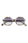 Vince Camuto Geometric Sunglasses In Animal