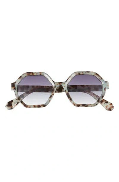 Vince Camuto Geometric Sunglasses In Animal