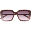Vince Camuto Geometric Sunglasses In Oatmeal