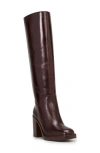 Vince Camuto Gibi Knee High Boot In Dark Mahogany