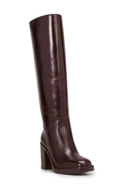 Vince Camuto Gibi Knee High Boot In Dark Mahogany