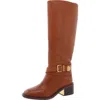 Vince Camuto Gini 2 Womens Wide Calf Faux Leather Knee-high Boots In Brown