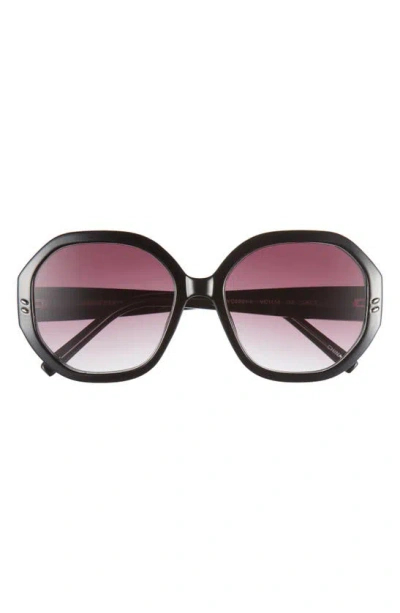 Vince Camuto Glam Gradient Geo Sunglasses In Black