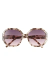 Vince Camuto Glam Gradient Geo Sunglasses In Brown