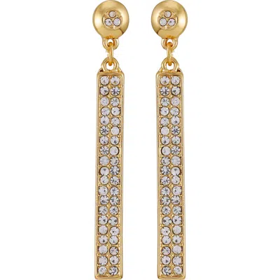 Vince Camuto Glitz Pavé Crystal Linear Drop Earrings In Blue