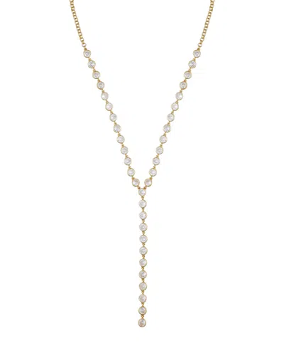 Vince Camuto Gold Tone Cascading Cubic Zirconia Y-drop Necklace