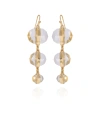 VINCE CAMUTO GOLD-TONE CLEAR GLASS STONE LINEAR DROP EARRINGS