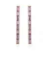 VINCE CAMUTO GOLD-TONE GLASS STONE BAGUETTE STICK DROP EARRINGS
