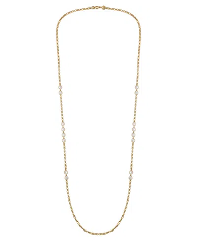 Vince Camuto Gold Tone Long Station Necklace