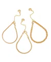 Vince Camuto Gold-tone Mixed Chain Trio Bracelet Set, 3 Piece In Gold