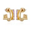 VINCE CAMUTO GOLD-TONE SQUARE HOOP EARRINGS