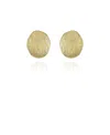 Vince Camuto Gold-tone Texturized Pebble Coin Earrings In Gold