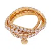 Vince Camuto Goldtone 3 Piece Crystal Stone Stretch Bracelet Set In Gold