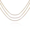 Vince Camuto Goldtone Crystal Stone Multi Layered Necklace In Gold
