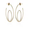Vince Camuto Goldtone Crystal Stone Orbital Hoop Earrings In Gold