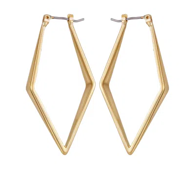 Vince Camuto Goldtone Diamond Shaped Hoop Earrings