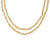 Vince Camuto Goldtone Double Layered Harringbone Necklace In Gold
