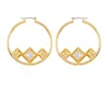 Vince Camuto Goldtone Floating Crystal Hoop Earrings In Gold