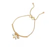 Vince Camuto Goldtone Gilded Leaf Charm Slider Bracelet In Gold