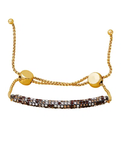 Vince Camuto Goldtone Multi Crystal Stone Slider Bracelet