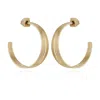 Vince Camuto Gold-tone Open Stacked Hoop Earrings In Gold