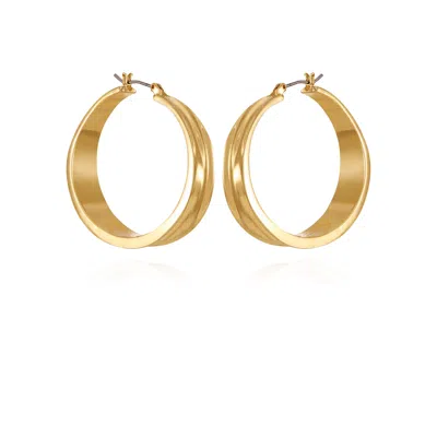 Vince Camuto Goldtone Organic Hoop Earrings