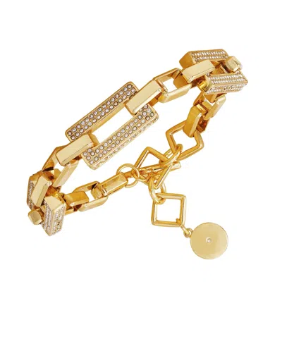Vince Camuto Goldtone Pave Link Toggle Bracelet