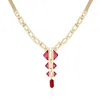 Vince Camuto Goldtone Red Stone Pendant Statement Necklace In Gold